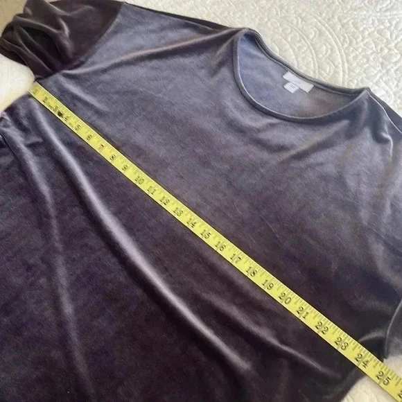 J.Jill Velvety Top Pullover Shirt Women’s Large Brown Silvery Holiday Party - Picture 9 of 16